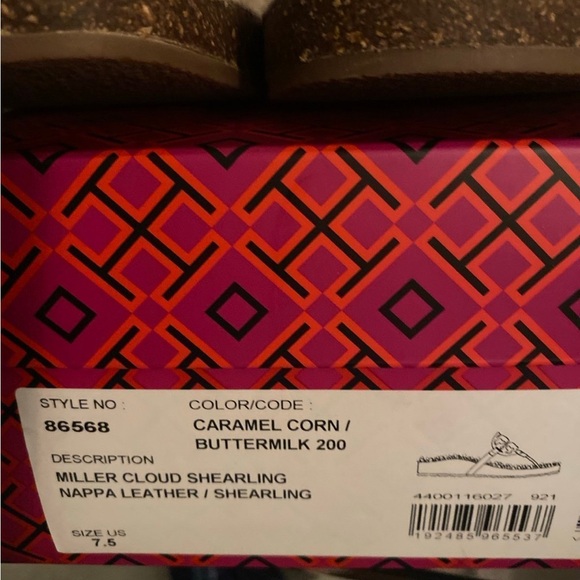 Tory Burch Shearling Miller Cloud Cork Sandal - Picture 3 of 7